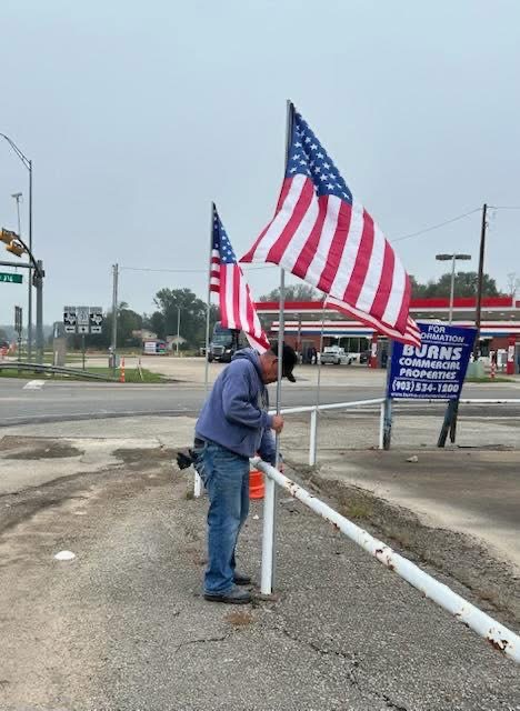 Image 2 Putting out AA Flags